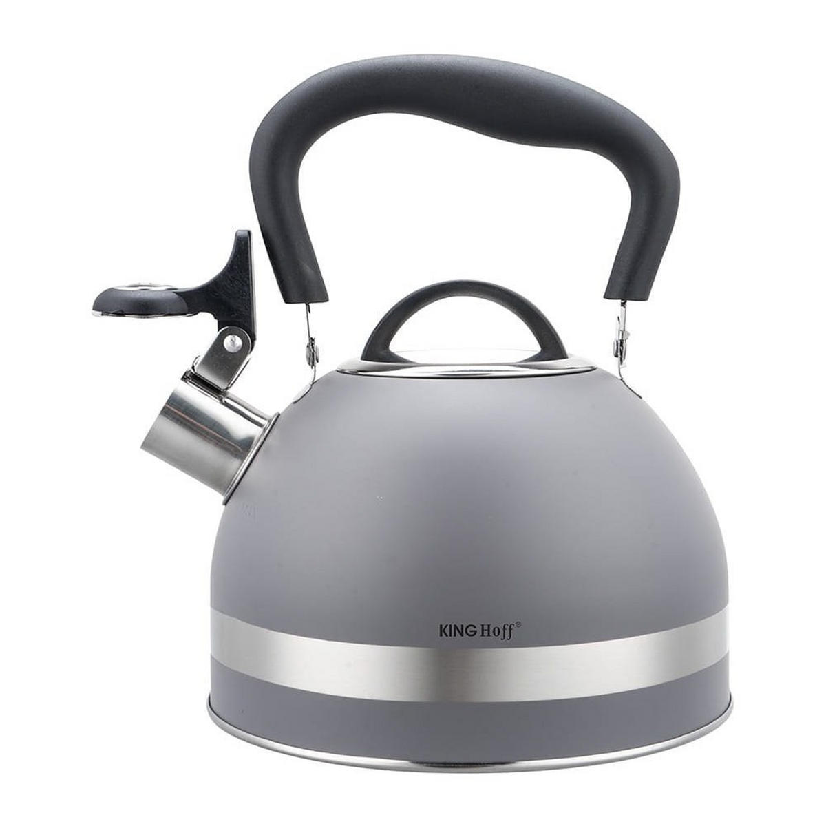 WASSERKESSEL Grau 22/18/23 cm KH1851 - Grau, Metall (22cm) - Kinghoff 