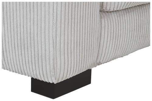 Canapé 2.5 places en tissu cord grege 203x83x206cm - Hom`in