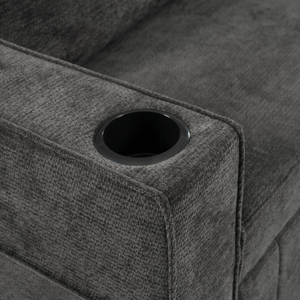 SOFABETT 140/137/84 cm Grau - Grau, Textil (137/84/140cm)