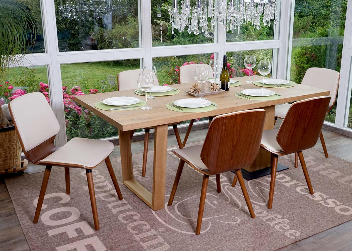 ESSZIMMERSTUHL Beige 6er-Set - Beige, Textil (48/85/60cm) - MCW