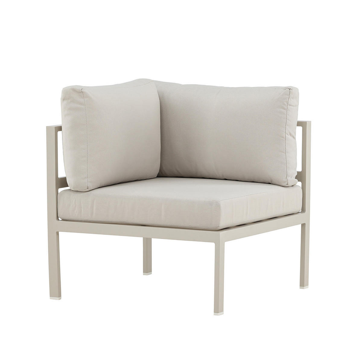 ECKELEMENT - Beige, Metall (74/65/74cm) - home24