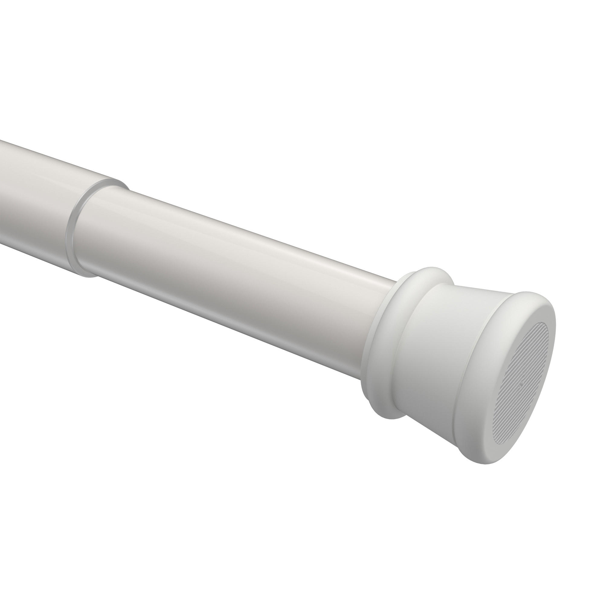 SPANNSTANGE/DUSCHVORHANGSTANGE Tensofix 80-130 cm, 26/23 mm Ø Weiß - Weiß, Kunststoff/Metall (130cm) - INTERDECO