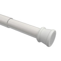 SPANNSTANGE/DUSCHVORHANGSTANGE Tensofix 80-130 cm, 26/23 mm Ø Weiß - Weiß, Kunststoff/Metall (130cm) - INTERDECO
