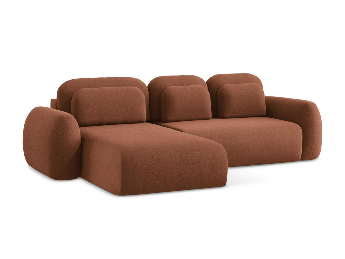 POUF Chenille Stoff Blau - Blau/Schwarz, Holzwerkstoff/Kunststoff (94/40/89cm) - Makamii