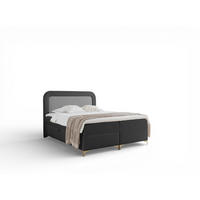 BOXBETT Willow - Anthrazit, Holzwerkstoff/Textil (180/200cm) - Fun Möbel