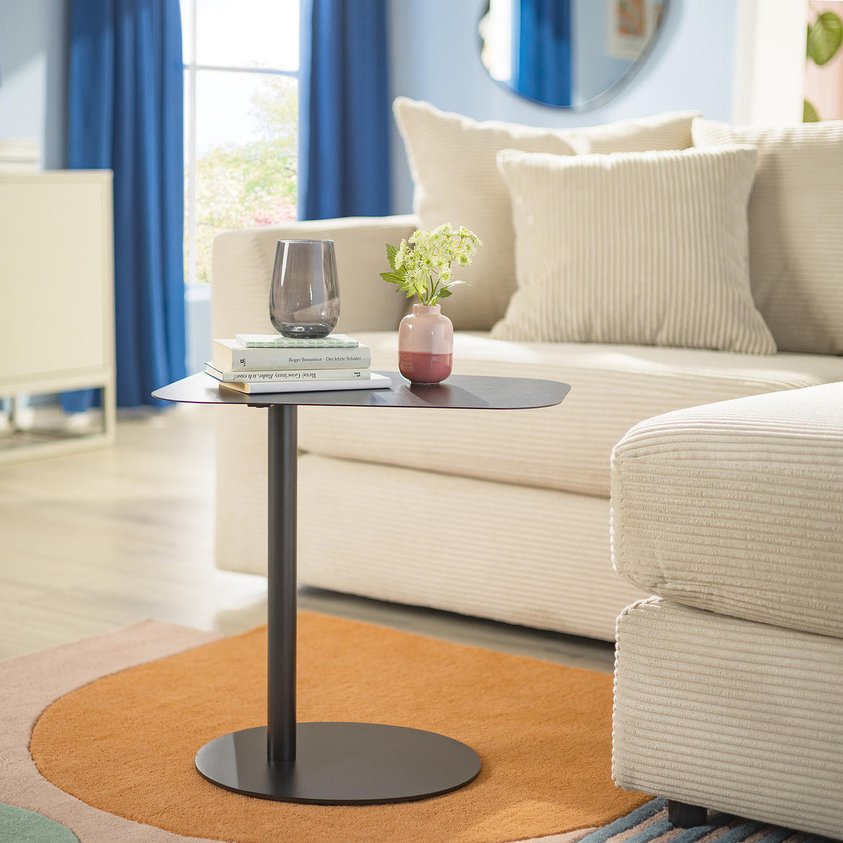 HOME24 Beistelltisch Lothrop - Schwarz, Metall (50/50/38cm) - home24