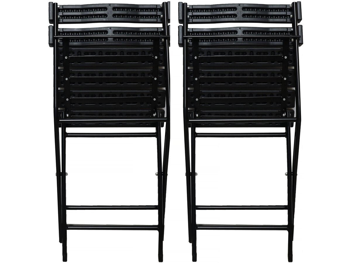 GARTENSTUHL tenerife Schwarz - Schwarz, Kunststoff (40/79/45cm) - Habitat Garten