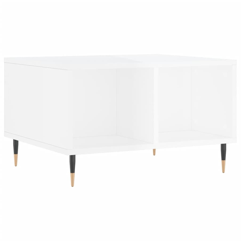 COUCHTISCH Hochglanz-Weiß 60x50x36,5 cm Holzwerkstoff - Weiß, Holzwerkstoff (60/50/36.5cm) - furnicato
