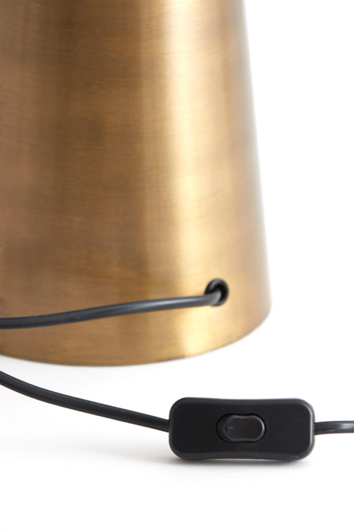 LAMPENFUSS Yelos Bronze Ø16,5/35 cm - Bronzefarben, Metall (16.5/16.5/35cm) - Light & Living