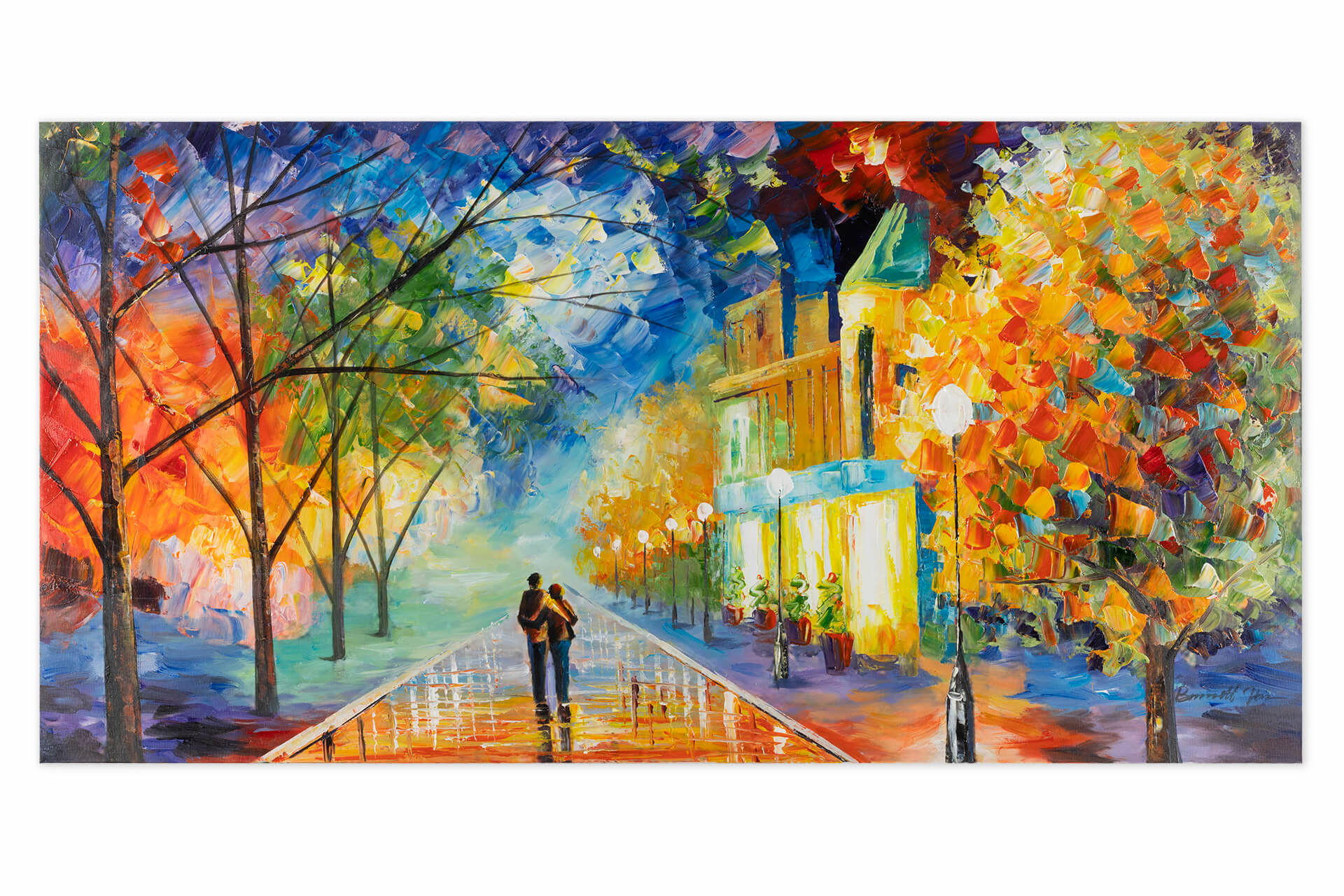 ACRYLBILD HANDGEMALT 120/60 cm - Multicolor, Holz/Textil (2/60cm) - KUNSTLOFT