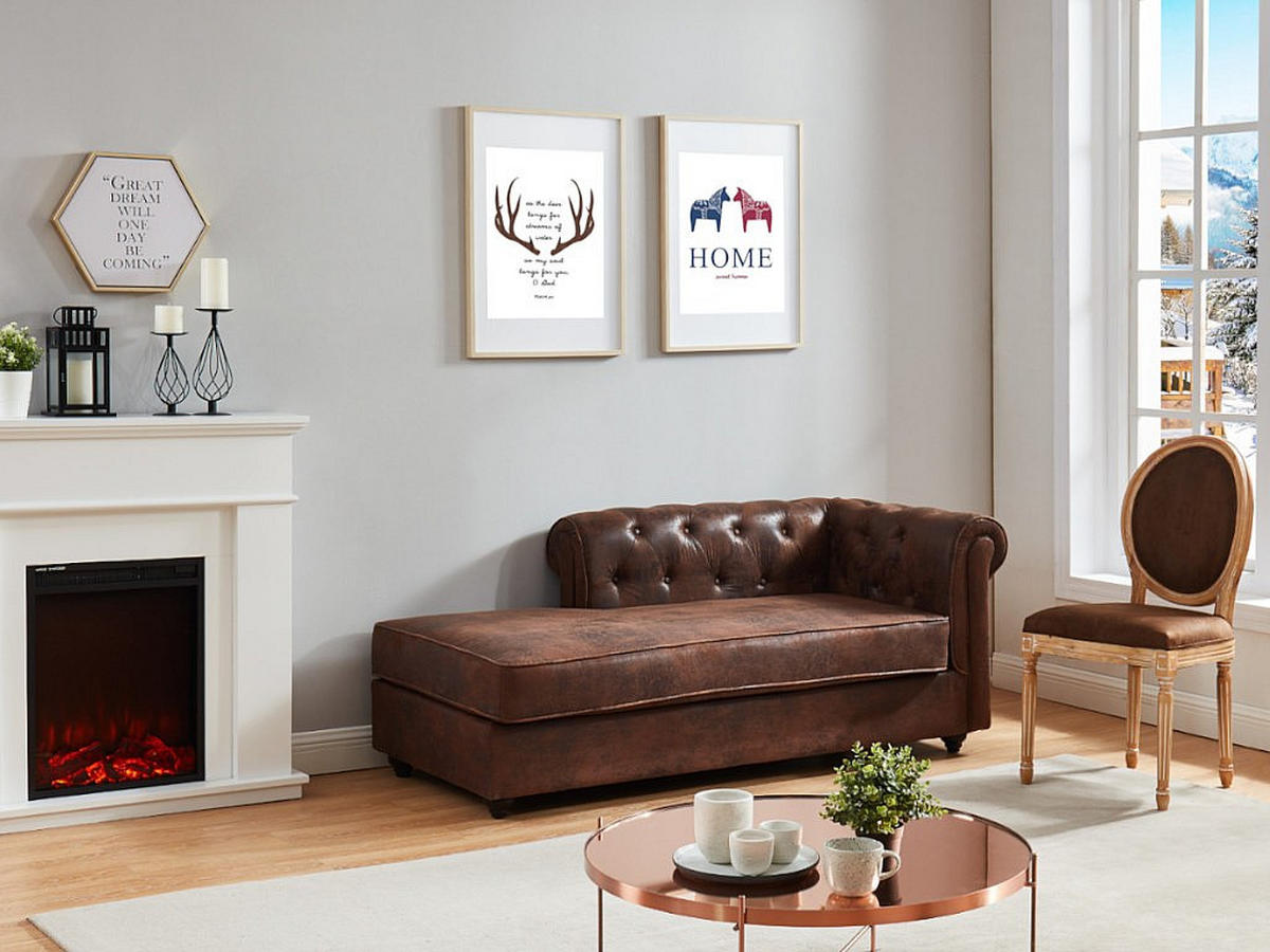 RECAMIERE ohne Schlaffunktion - -Sitzer - Stoff, Stoff - Braun - - Braun, Textil (170/73/85cm) - Vente-Unique