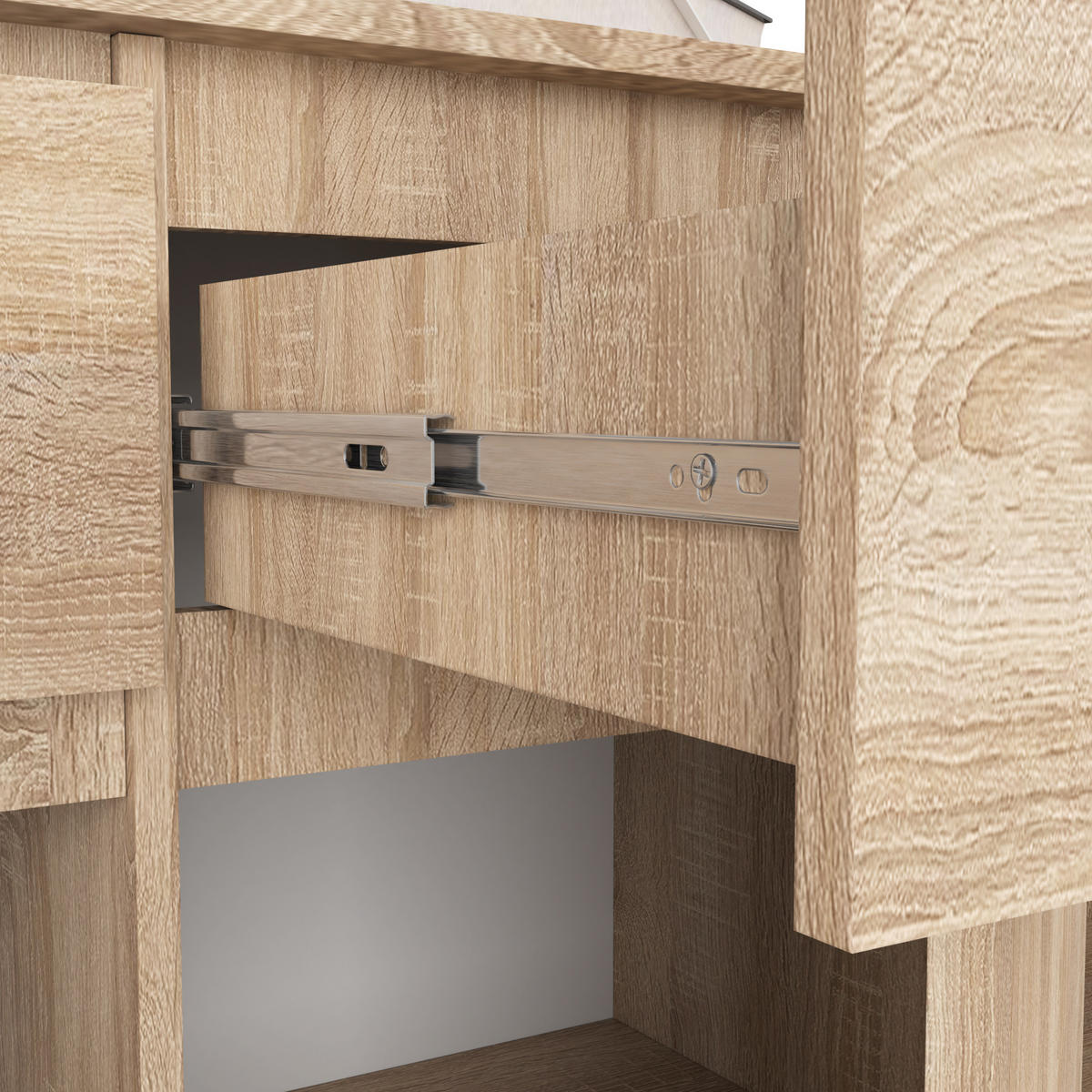 KOMMODE Sonoma Eiche 138x40x99 cm - Sonoma Eiche, Holzwerkstoff (138/99/40cm) - Akord