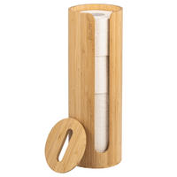 TOILETTENPAPIERAUFBEWAHRUNG, für 4 Rollen, Bambus - Braun, Holz (14.5/42/14.5cm) - eluno