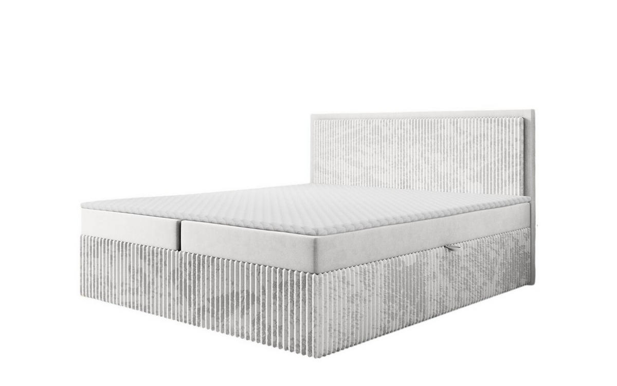 BOXBETT Hidis In In überlänge - Hellgrau, Holzwerkstoff/Textil (180/220cm) - Fun Möbel