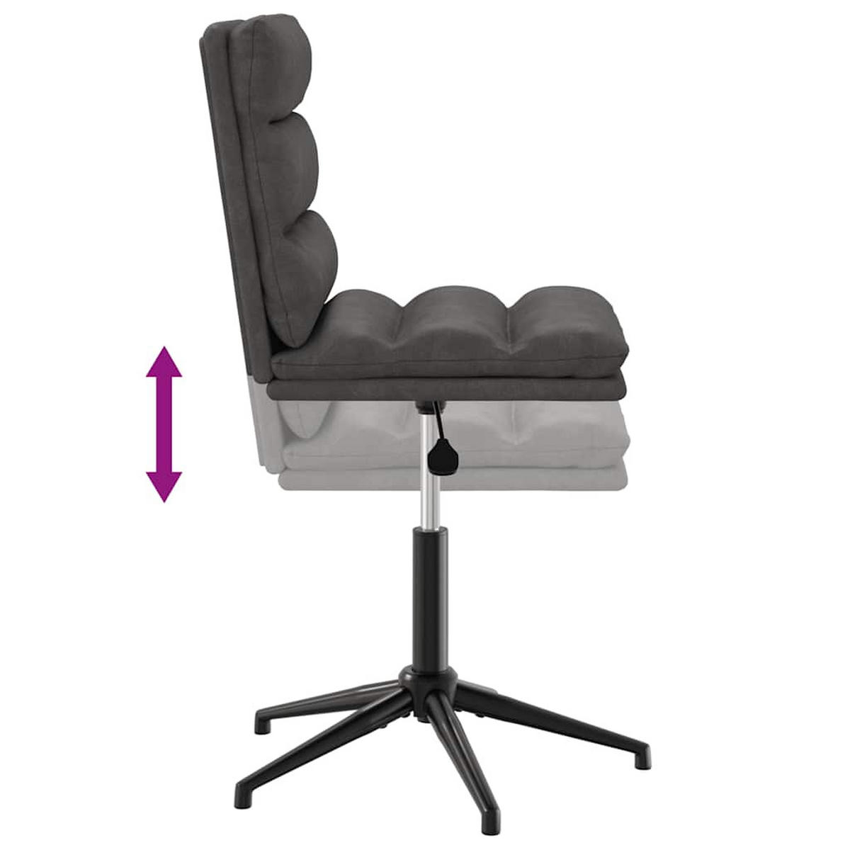 STUHL-SET 2 Stk Korngrafenhain 44/84/50 cm - Schwarz, Leder (44/84/50cm) - ZMH