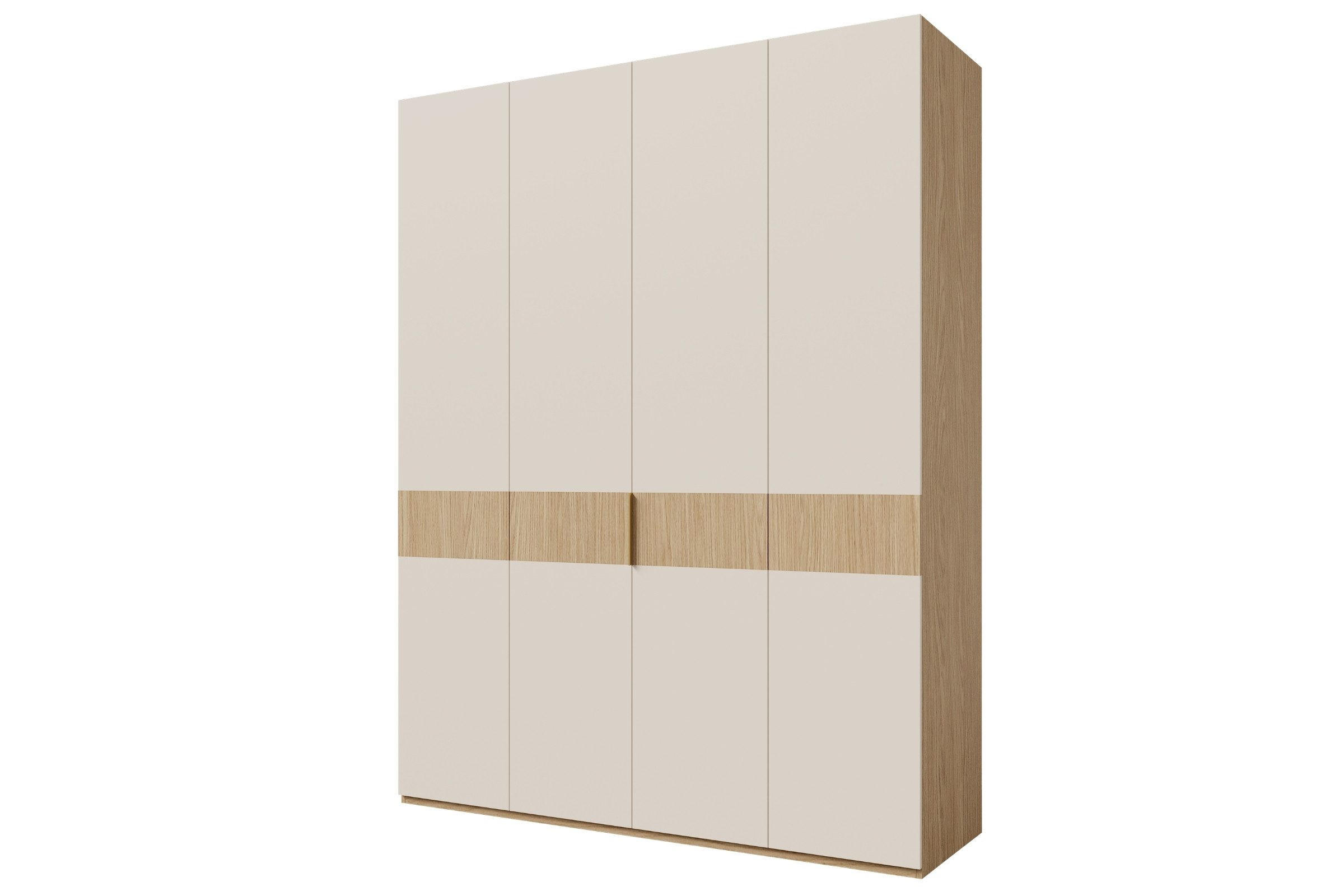 KLEIDERSCHRANK SUN 180/237/60 cm in Frühlingseiche/Macadamia - Eichefarben, Holzwerkstoff (180/237/60cm) - Deine Möbel 24