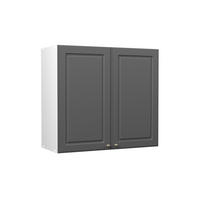HÄNGESCHRANK Fame-Line, Anthrazit-Gold Landhaus/Weiß, 80 cm - Anthrazit/Weiß, Holzwerkstoff (80/72/34.1cm) - Vicco