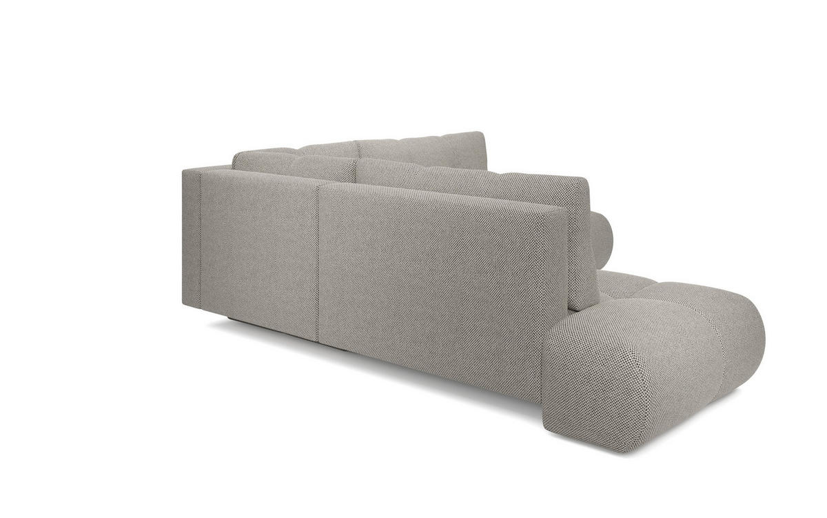 ECKSOFA DUCA II L-S Grau Jersey mit Schlaffunktion - Grau, Holz (266.5/266.5cm) - MASSENO