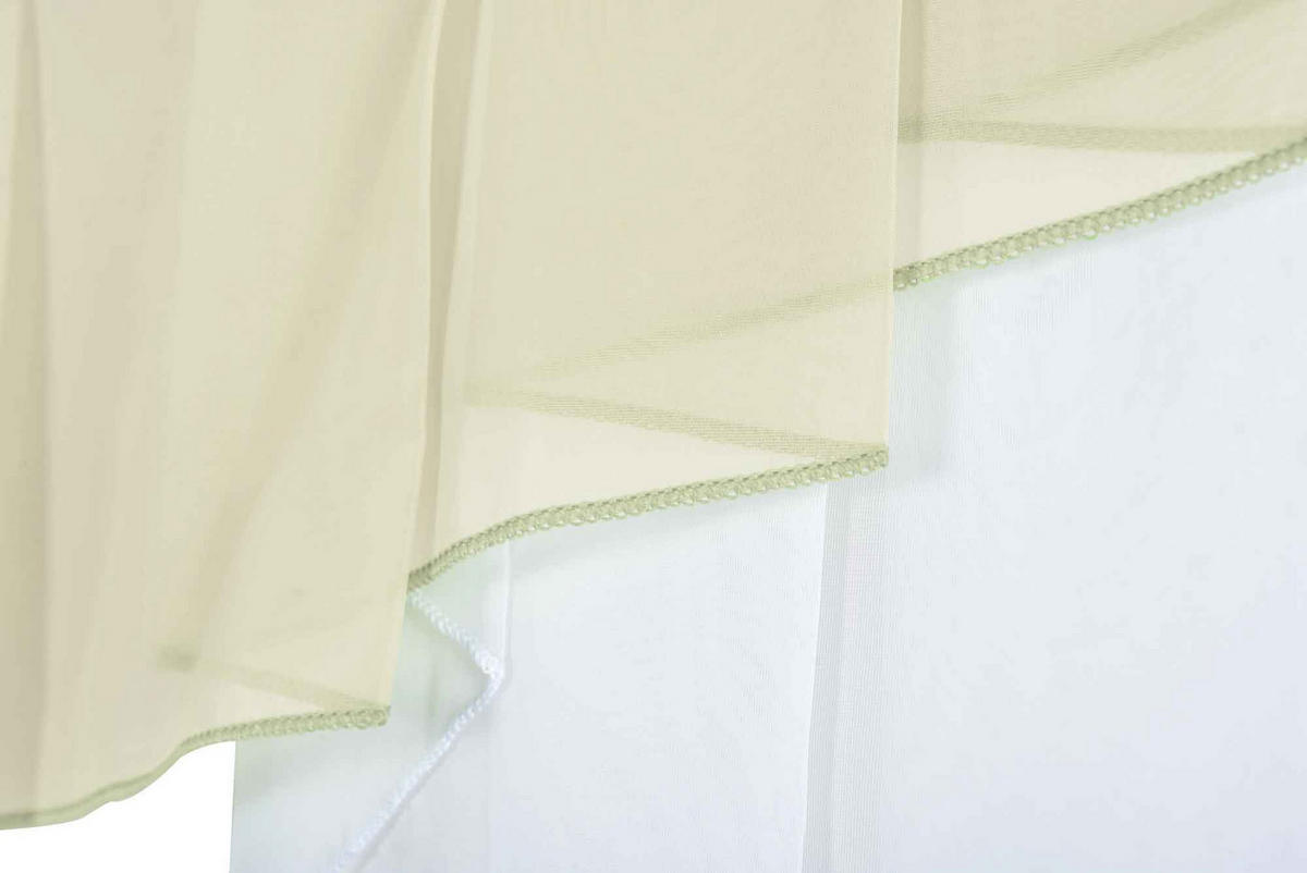 SCHEIBENGARDINE MEIßEN 100x100 cm Creme - Creme, Textil (100/100cm) - Gardinenbox