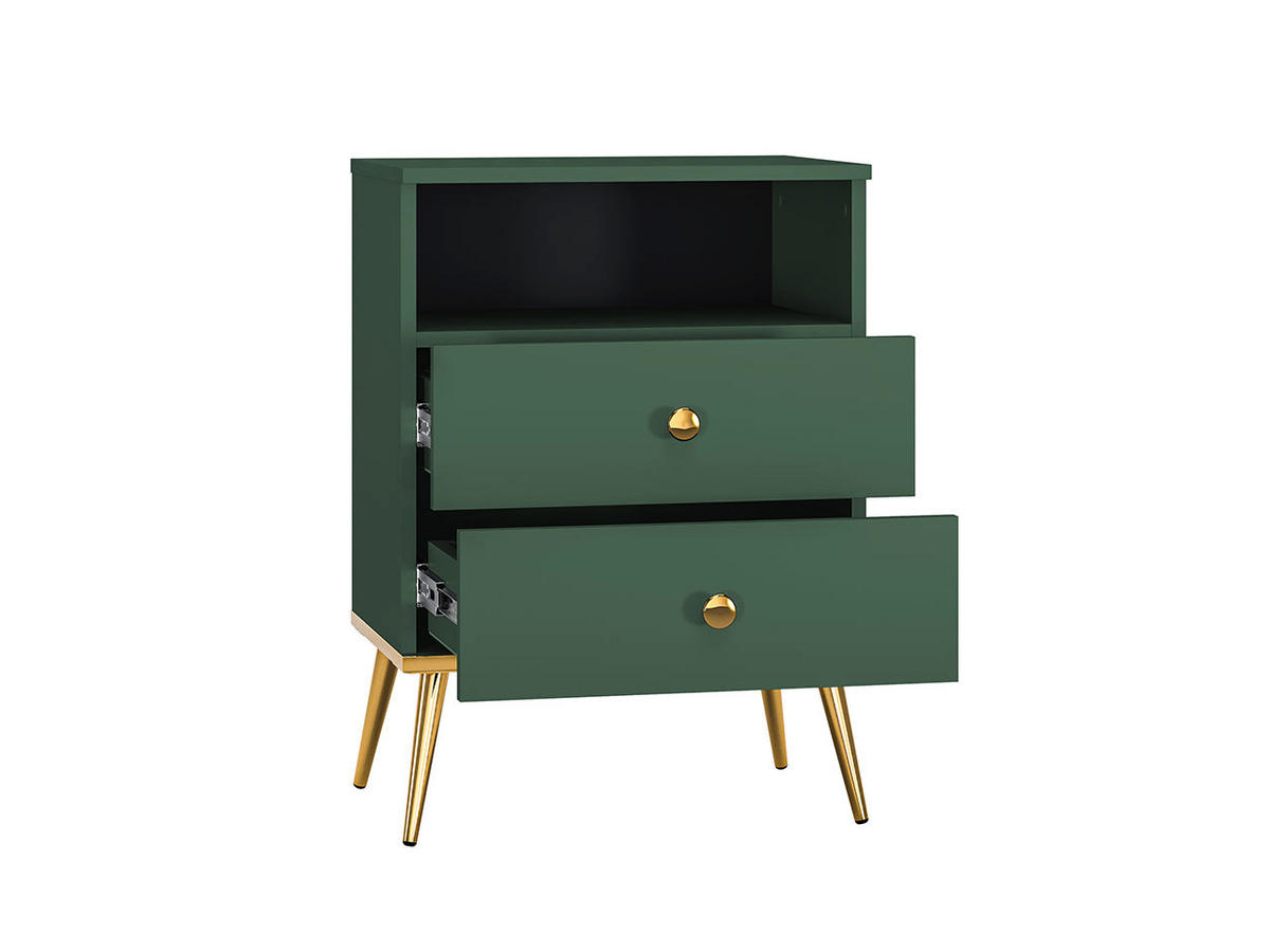 NACHTTISCH – 50 cm – Forest – Grün – Höhe 54 cm - Grün, Holzwerkstoff (50/54/34cm) - hi-markt