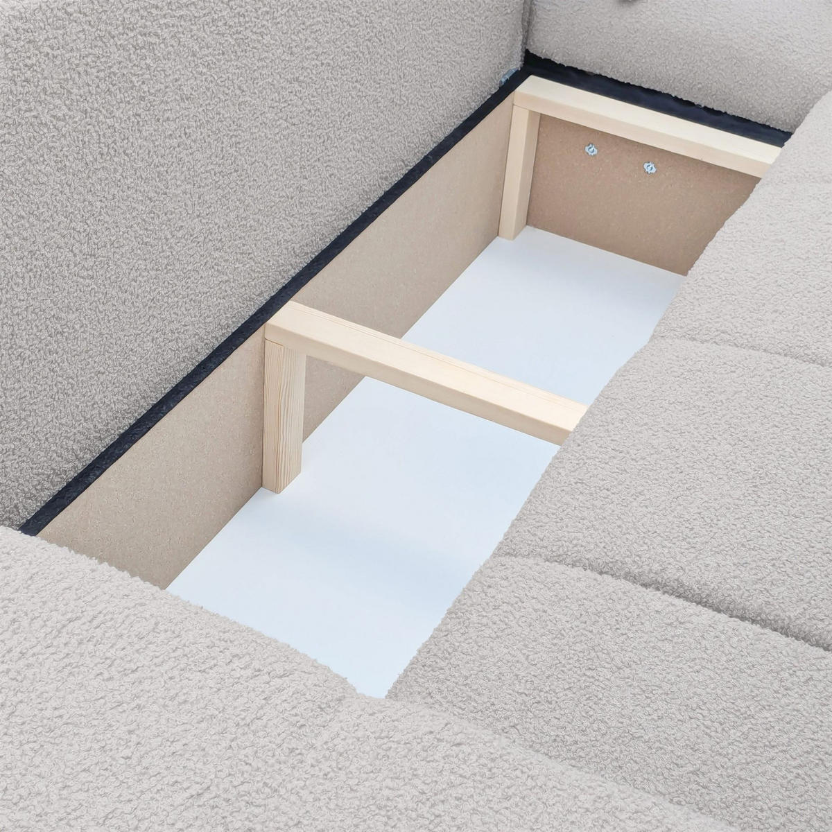 ECKSOFA Anabel Max Mit Schlaffunktion - Hellgrau, Holzwerkstoff/Textil (145/278cm) - Fun Möbel