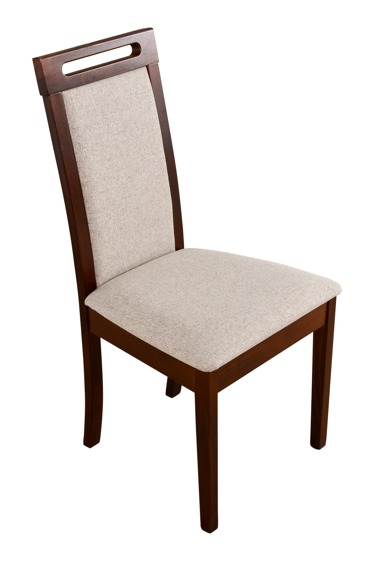 STUHL 2 er ROMA 6, nussbaum - Beige/Nussbaumfarben, Holz (45/96/41cm) - Leaf Design