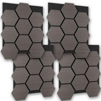 AKUSTIKPANEELE Sonic Shield, je 76 x 62 x 1,8 cm, Größe flexibel anpassbar, Eiche grau - Grau/Silbereichenfarben, Holz (62/1.8/76cm) - tectake