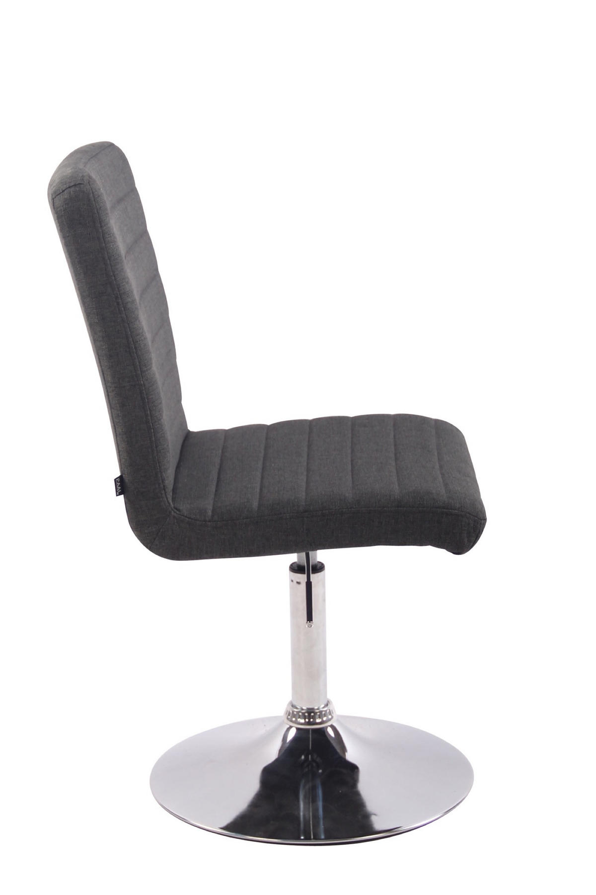 ESSZIMMERSTUHL Evon, Stoff dunkelgrau - Edelstahlfarben/Dunkelgrau, Textil/Metall (44/97/60cm) - TPFLiving