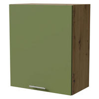 HÄNGESCHRANK Brerra W2/60 Eiche Artisan / RAL 6025 farngrün Matt 60 / 32,5 / 72cm - Eiche Artisan/Grün, Holz/Holzwerkstoff (60/72/32.5cm) - Feldmann-Wohnen