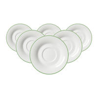 TEEUNTERTASSEN Ostfriese Grün ø 12,5 cm 6er Set - Grün, Keramik (12.5cm) - Ritzenhoff Breker