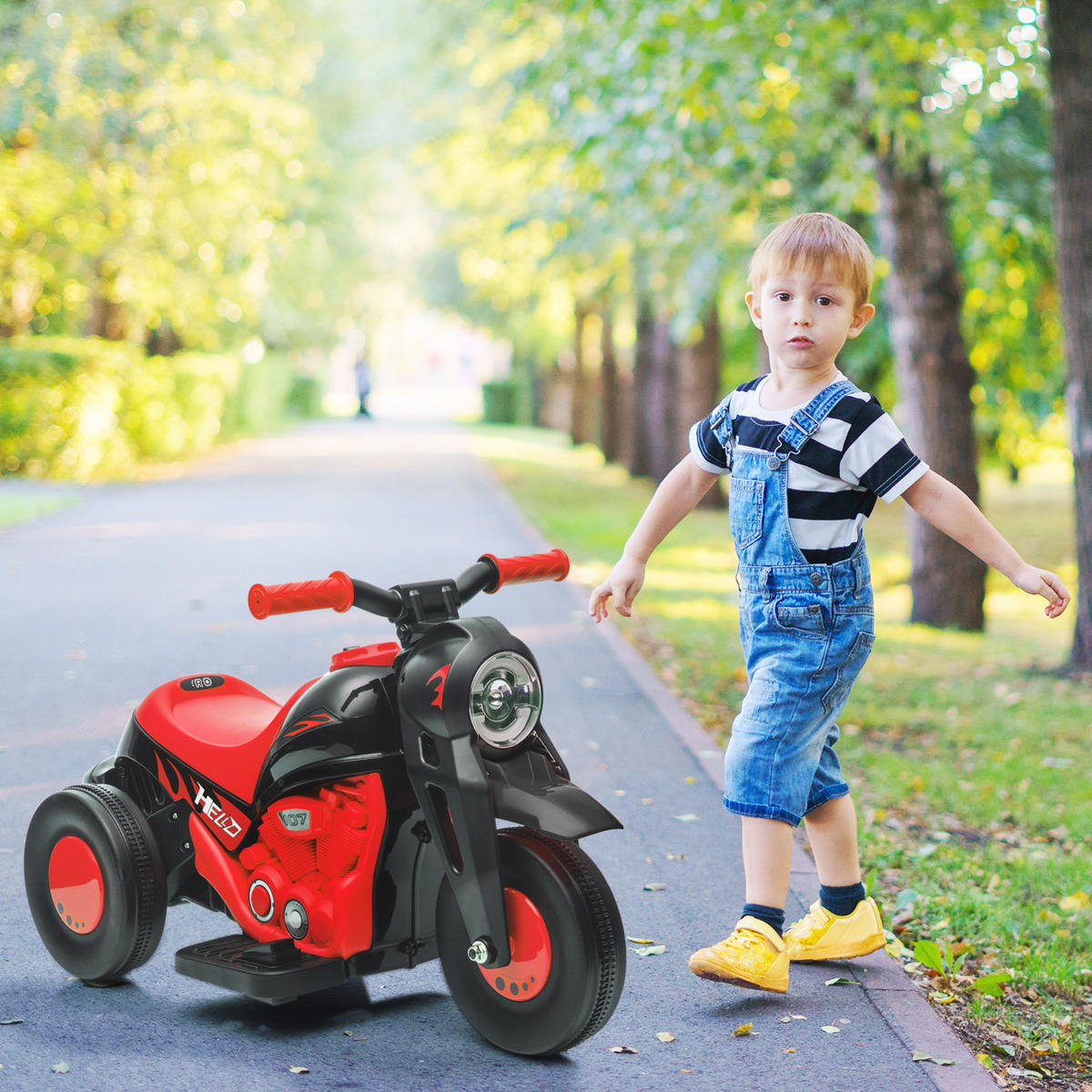 ELEKTRO-MOTORRAD DE-13093 Blubberfunktion Rot - Rot, Kunststoff (80/36/43.5cm) - ComfortXL