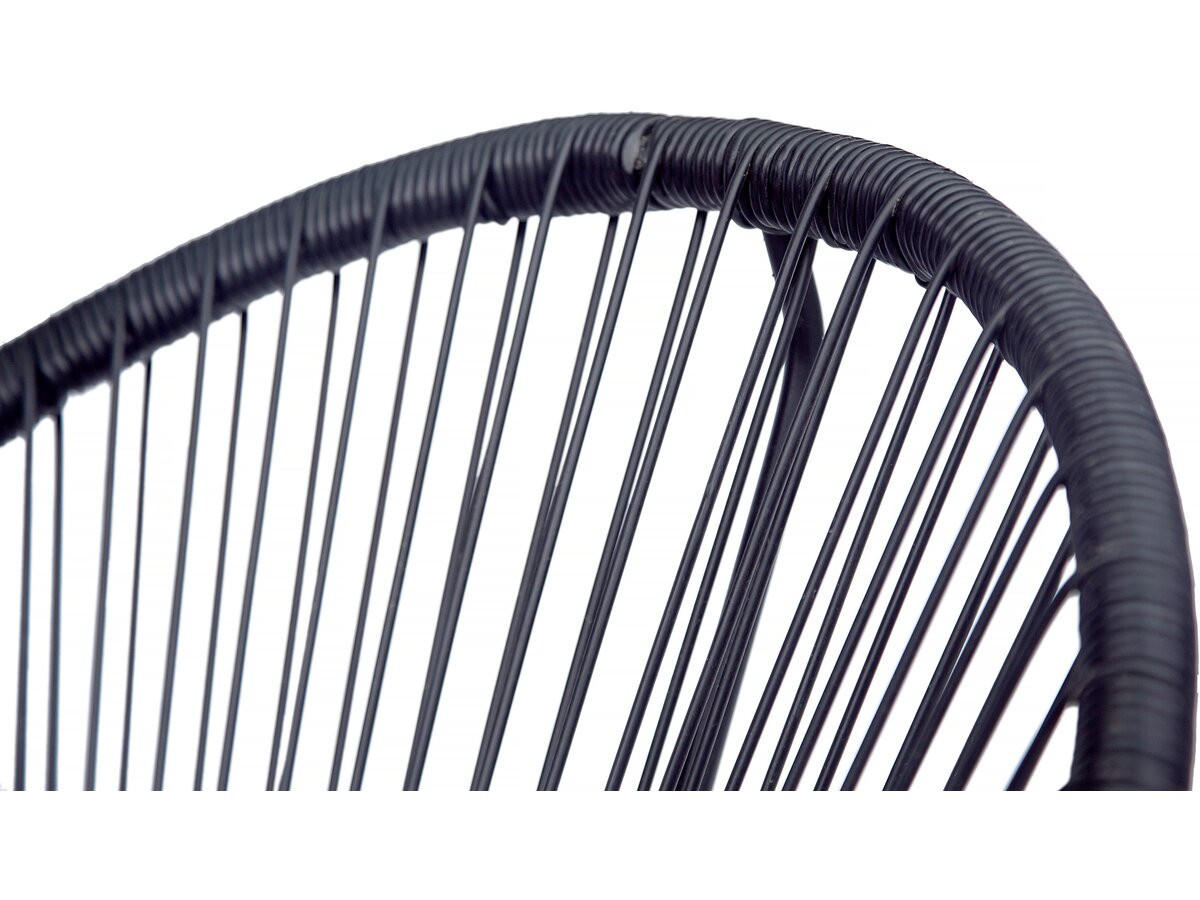 LOUNGEGARNITUR Odea 2-Sitzer Schwarz - Schwarz, Metall - Habitat Garten