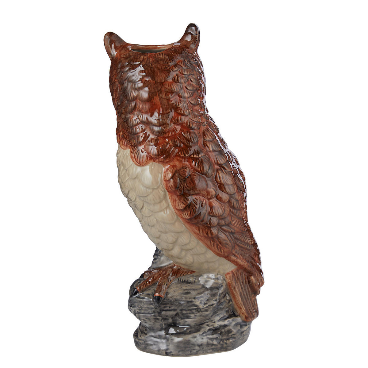 VASE Rosalie Eule - Braun, Stein (30cm) - Butlers