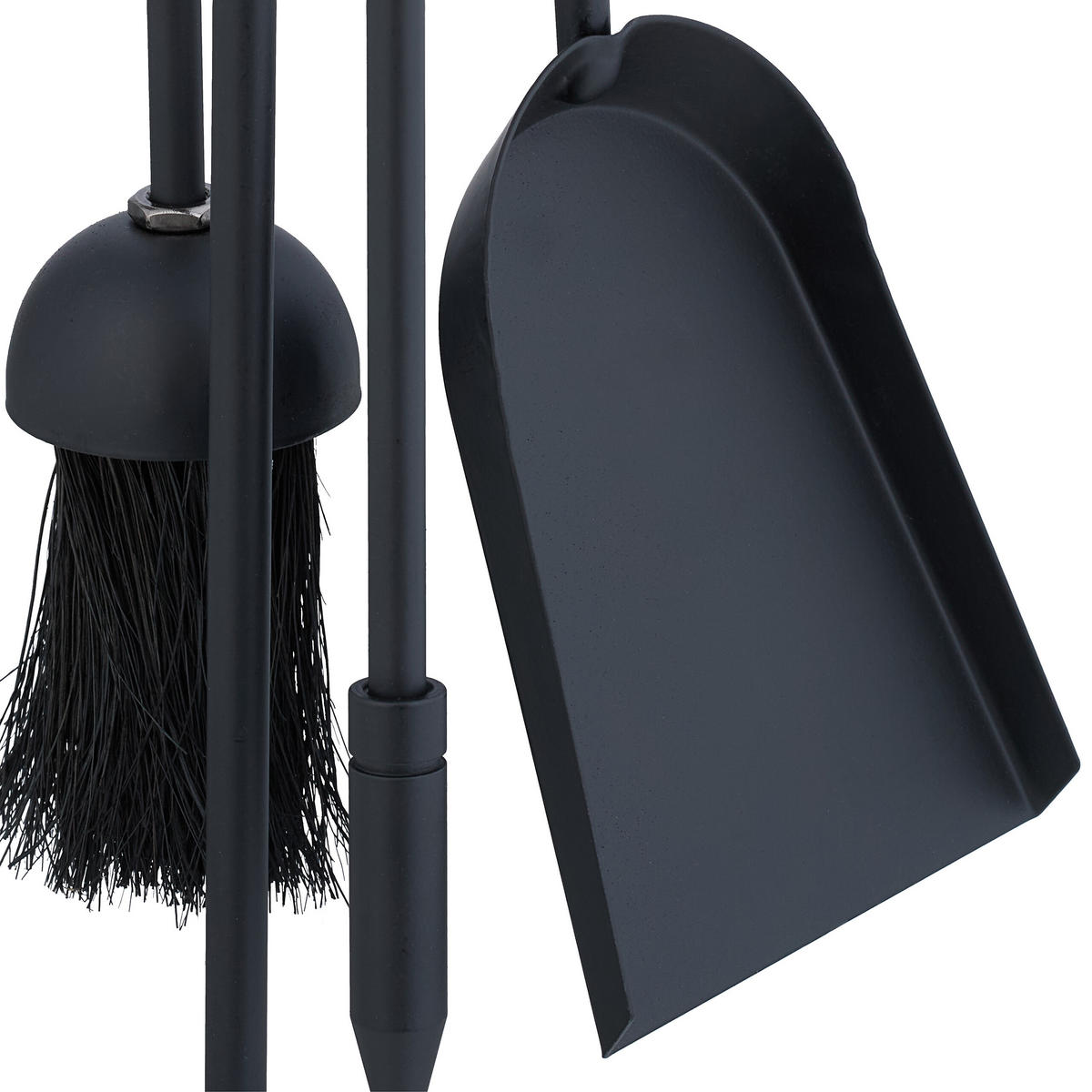 5-TLG.KAMINBESTECK - Schwarz, Metall (16/58/16cm) - Relaxdays