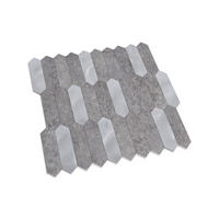 FLIESENAUFKLEBER 1 Stück 30,5 x 30,5 cm Selbstklebende Fliesen - Moro Cenere - Graphitfarben/Grau, Kunststoff (30.5/0.4/30.5cm) - Mazovia