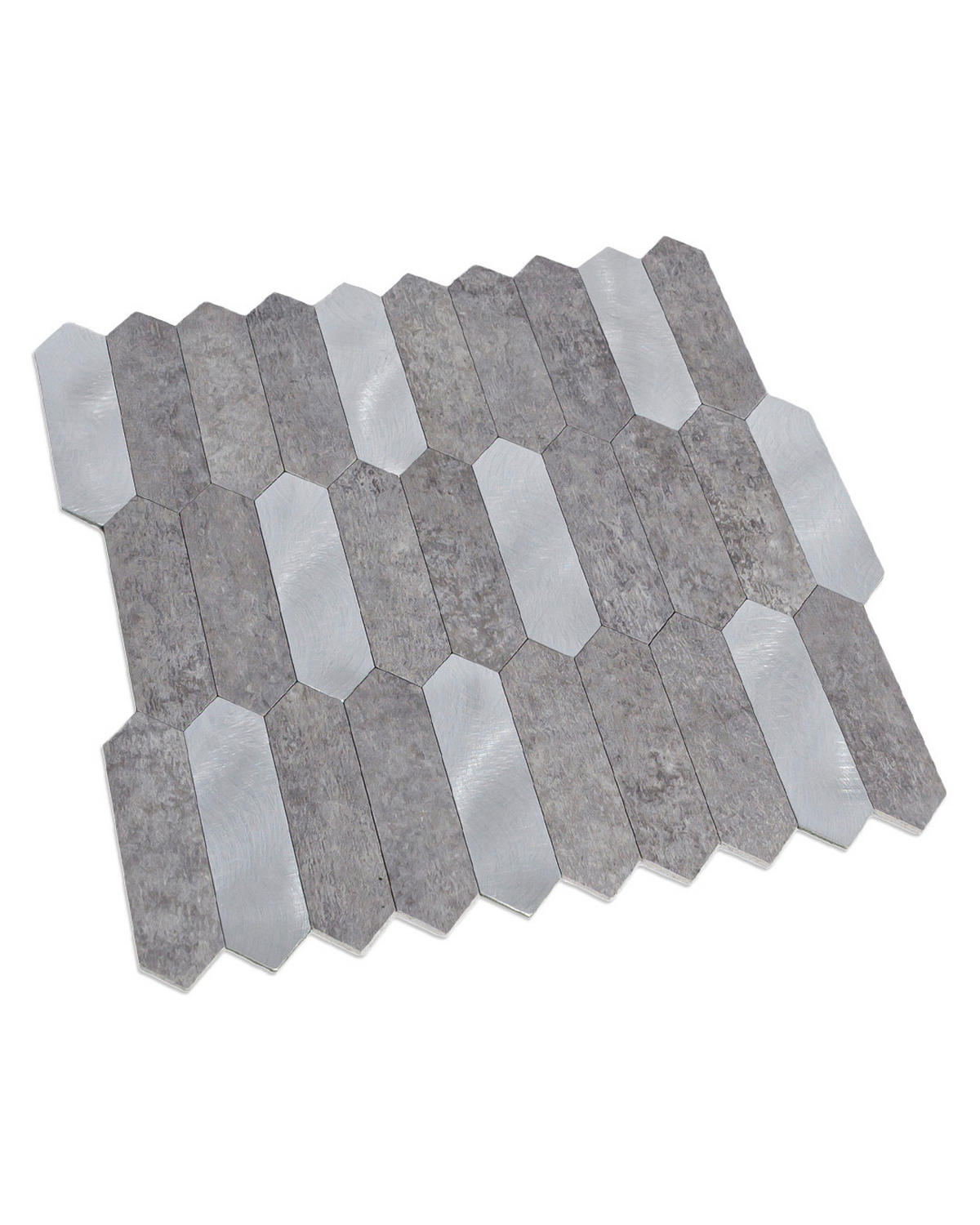 FLIESENAUFKLEBER 1 Stück 30,5 x 30,5 cm Selbstklebende Fliesen - Moro Cenere - Graphitfarben/Grau, Kunststoff (30.5/0.4/30.5cm) - Mazovia