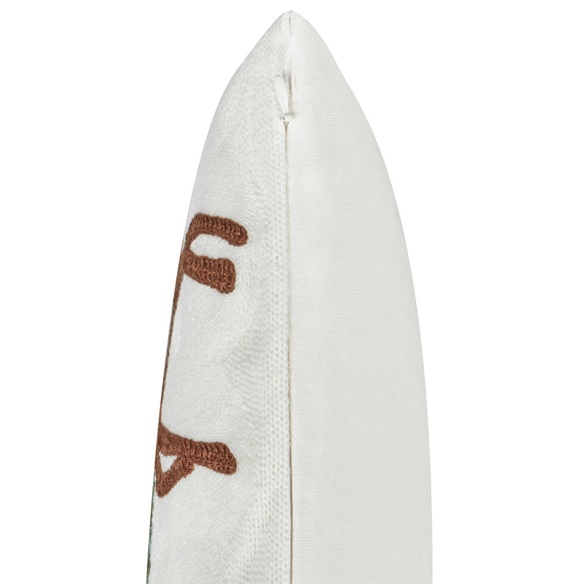 DEKOKISSEN 2er-Set Hellblau 45/45 cm Peppermint - Blau/Braun, Naturmaterialien (45/45cm) - Beliani