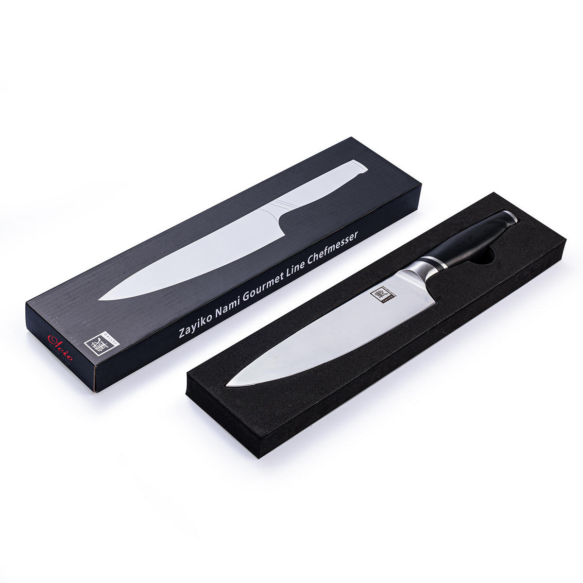 CHEFMESSER 20 cm - Schwarz, Metall (34cm) - Zayiko