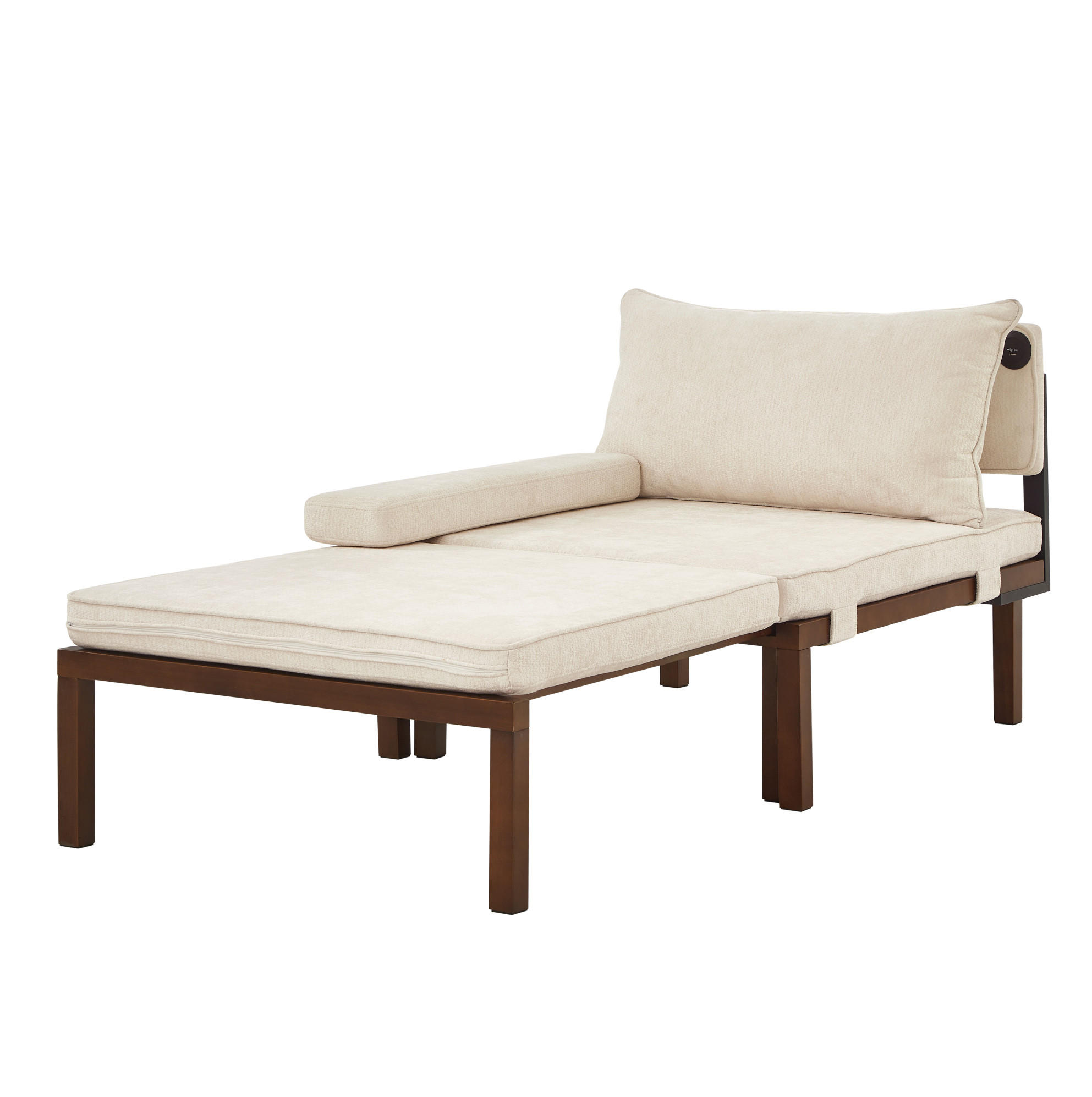 Modfu Schlafsessel Beige 82.5x70x176 cm