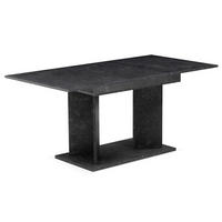 ESSTISCH VIVIAN 120-160/80/76 cm - Anthrazit, Holzwerkstoff (80/120/76cm) - B&D Home