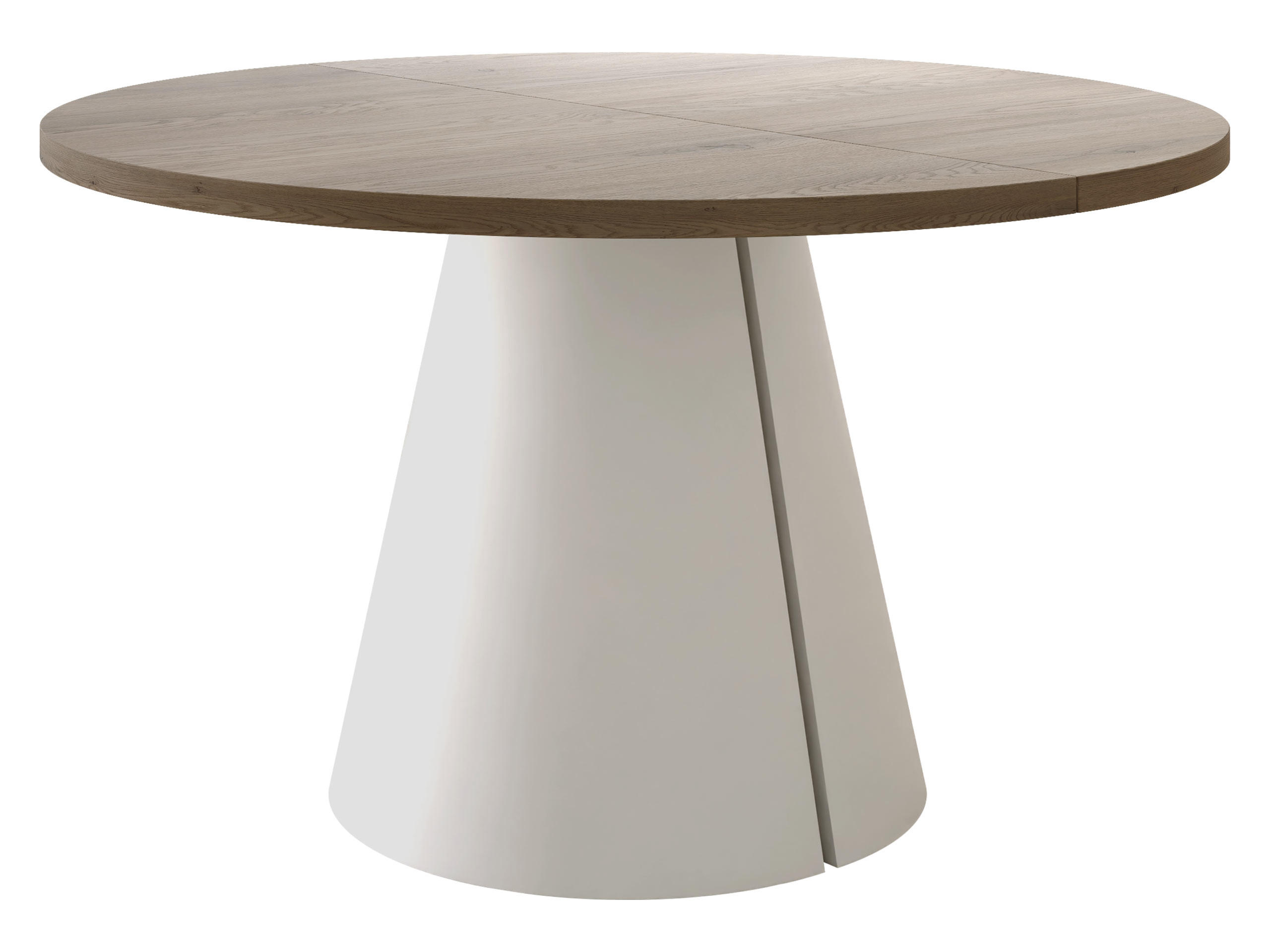 ESSTISCH Calma Cashmere 100 - Kaschmir/Eichefarben, Holzwerkstoff/Metall (100/100/76cm) - MIRJAN24