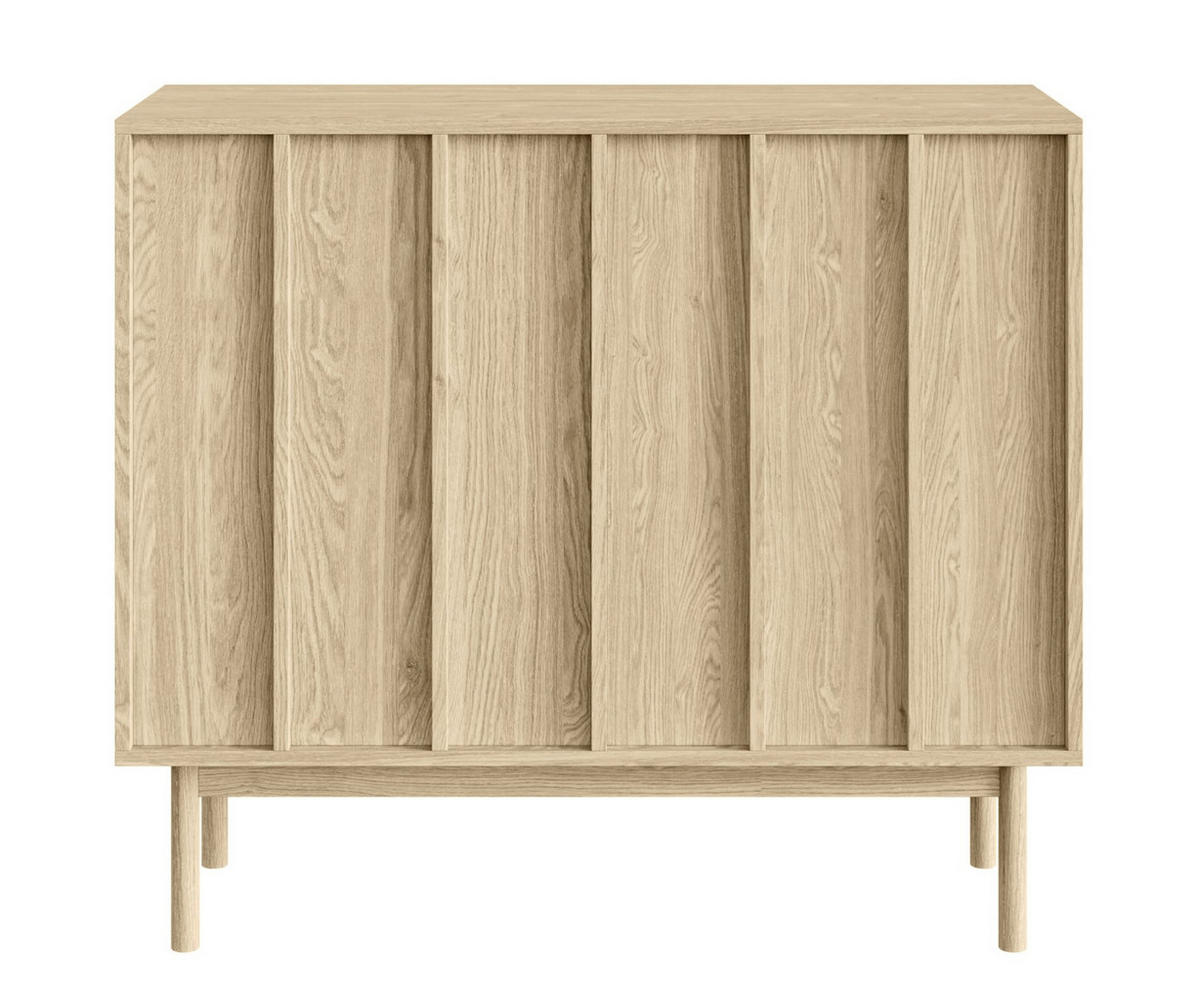 SIDEBOARD Neksto Eichenholzoptik 100 cm - Beige, Holz/Holzwerkstoff (100.2/87/40cm) - Selsey