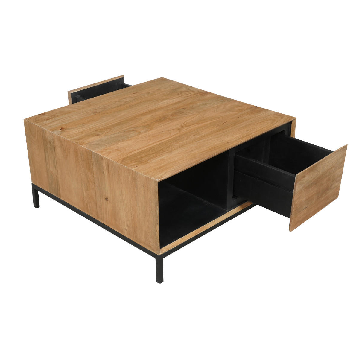 COUCHTISCH RichWood Braun 80/80/40 cm - Braun, Holz (80/80/40cm) - Starfurn