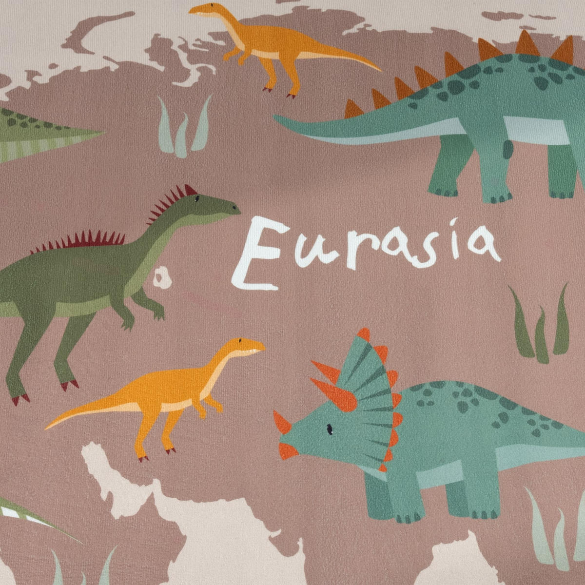 KINDERTEPPICH Dino Beige 200 x 200 cm - Beige, Kunststoff (200/200cm) - TT Home