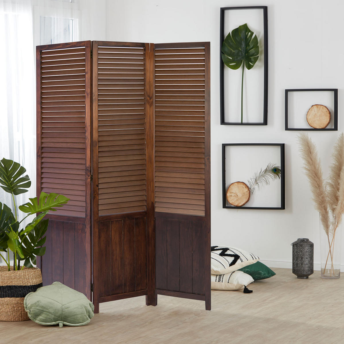 PARAVENT 120/170 cm Braun - Braun, Holz (120/170/2cm) - Homestyle4u