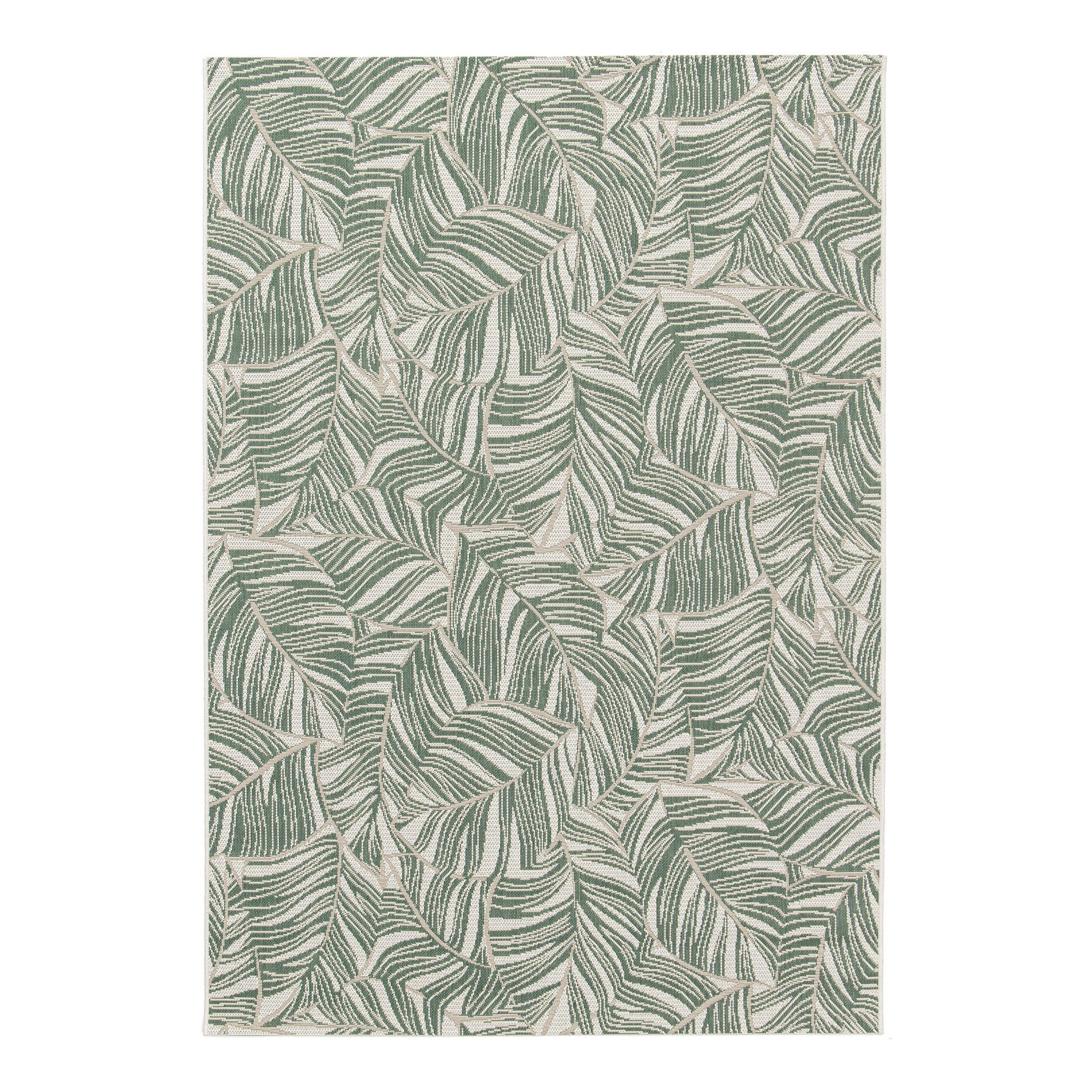 DESIGN Teppich für Innen- und Außenbereich robust grün - Grün, Textil (200/290cm) - AFK Living