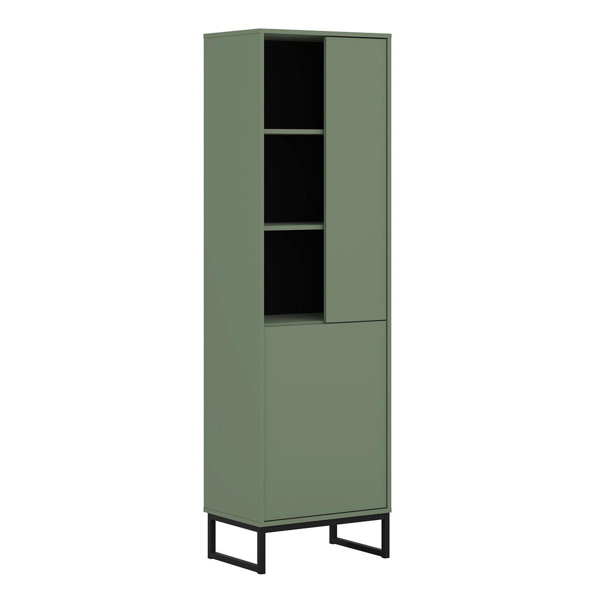 BÜCHERREGAL Loa Grün - Grün, Holzwerkstoff (53.5/180/36.5cm) - Petits-meubles