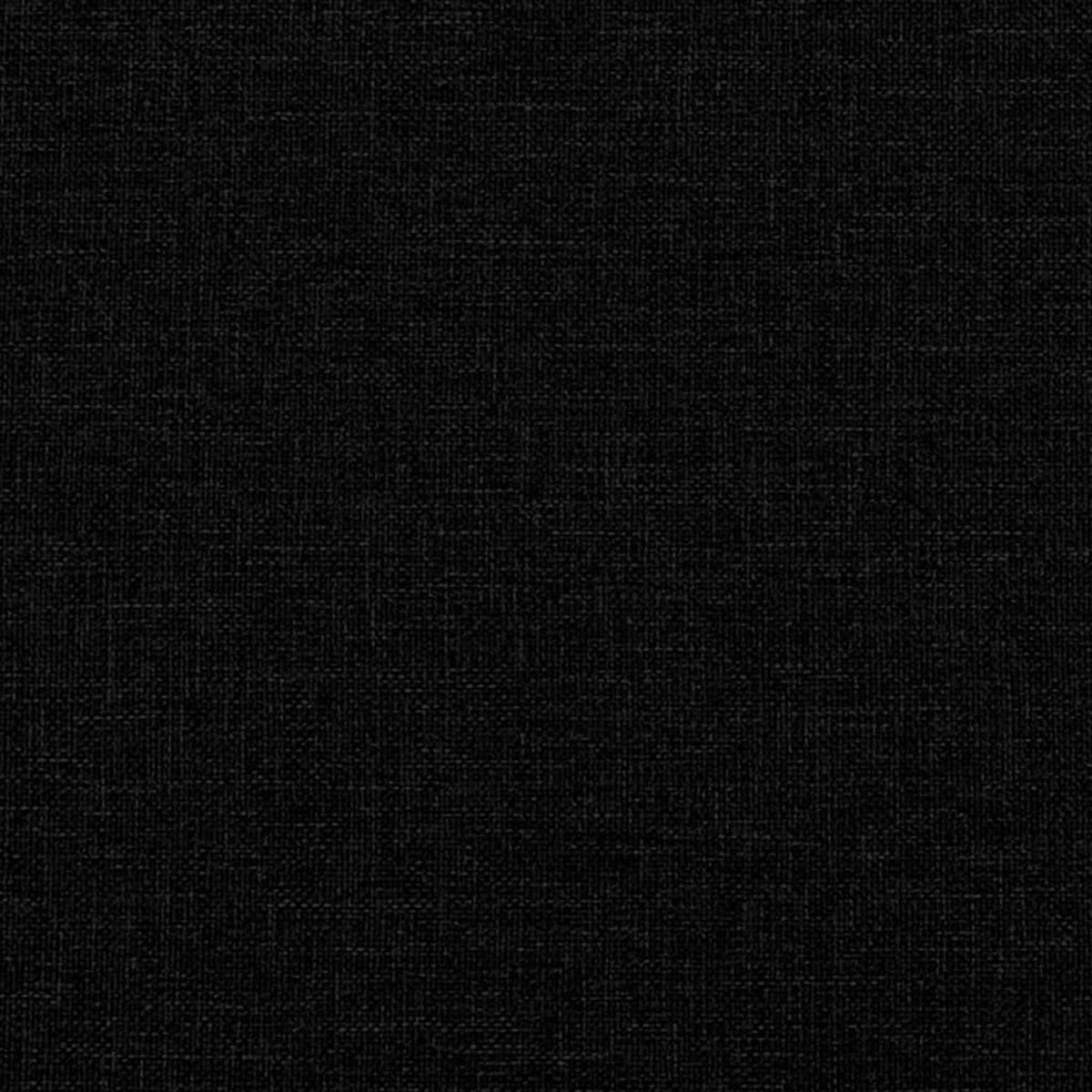 BETTGESTELL OHNE MATRATZE SCHWARZ 90X200 CM STOFF - Schwarz, Holz/Textil - vidaXL