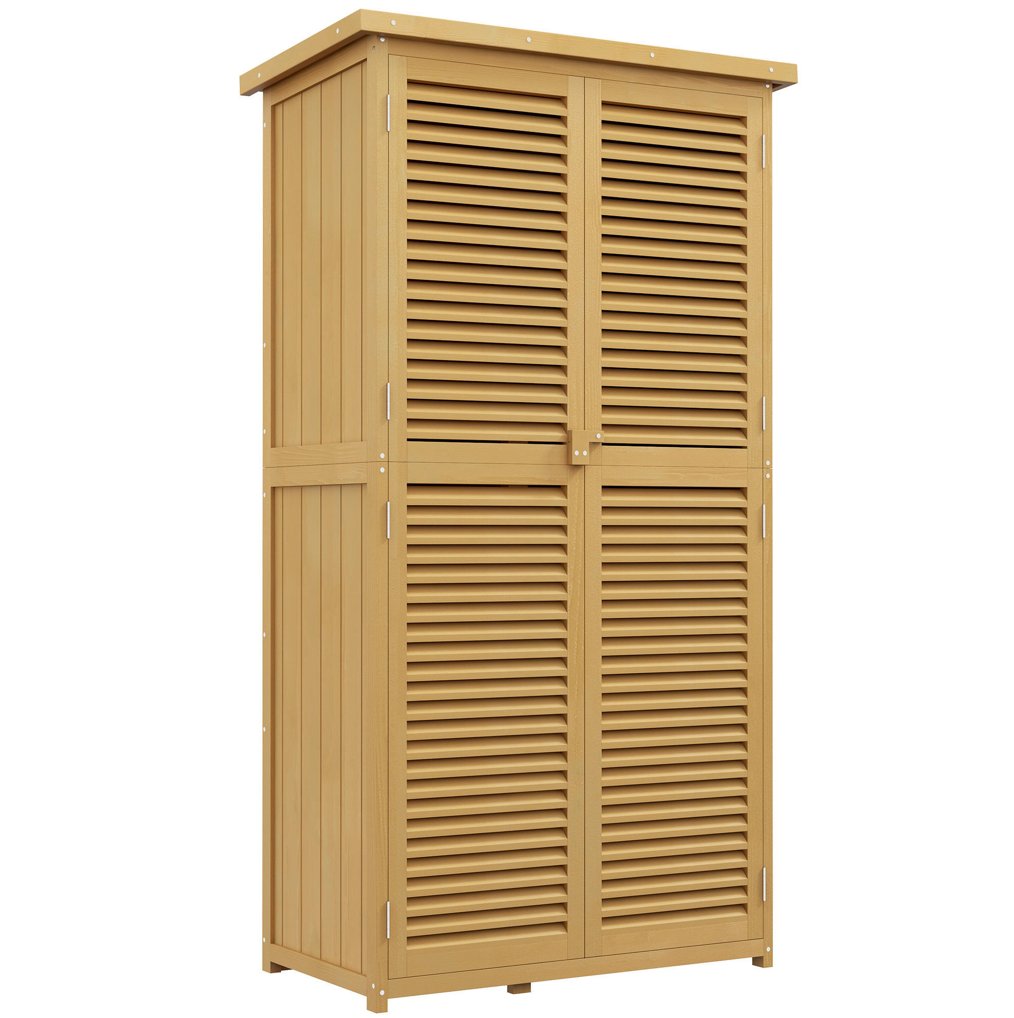 Okwish Gartenschrank Gelb 46.5x160x87 cm