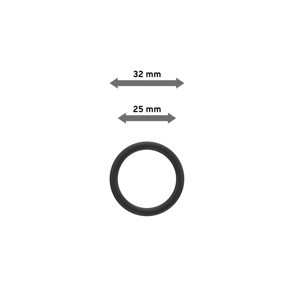 RUNDRINGE MIT FALTENHAKEN FÜR GARDINENSTANGEN 16 mm Ø, Schwarz, Packung 10 Stück - Schwarz, Kunststoff (16cm) - INTERDECO